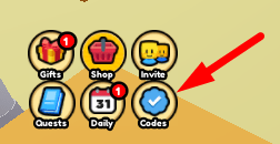 The Codes button in PRANK THE TEACHER