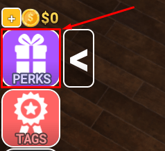 Midnight Game Show perks button