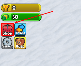 Drill Digging Simulator shop button