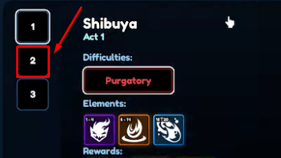 Anime Last Stand Cursed Essence Act 2 button