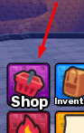 The Shop button in Pass or Explode