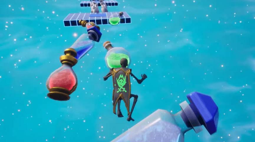 A player going through an obby on Core