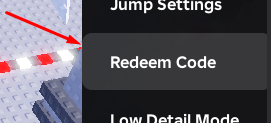 The Redeem Code button in This is actually a laser.