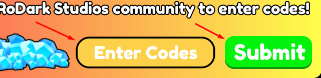 Enter Codes box and Submit button to redeem codes in Code A Business