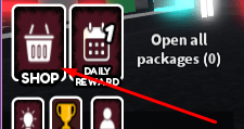 The SHOP button in Creepypastas Cards