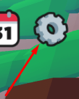 The settings icon in Mine For Anime!
