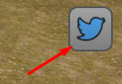 Twitter icon in Monster Trucks Game
