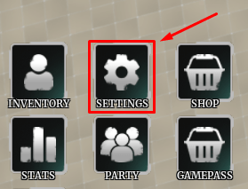 RE:XL settings button