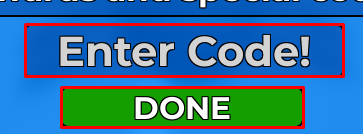 Hood Life enter codes box and done button