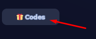 Codes button in Huss Valley