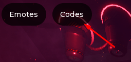 Codes button in Manhwa Legends