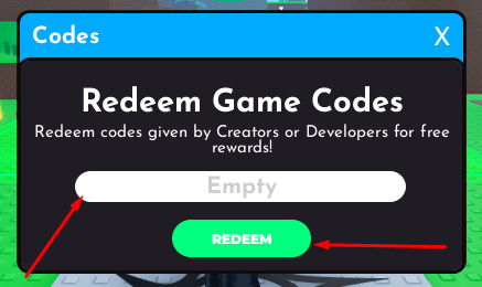 The Empty box and REDEEM button in Voice Challenge