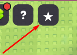 The star icon in Custom Keyboards!