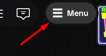 The Menu button in Phonk Clicker