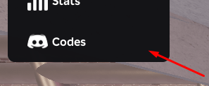 The Codes button in Magic Tulevo