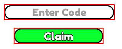 Rizz Tower enter codes box and claim button