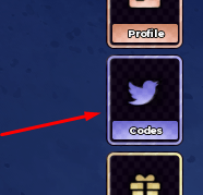 The Codes button in Anime Zero