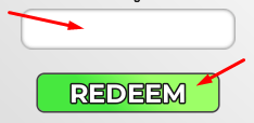 The empty code box and REDEEM button in Sell SImpsons and Prove Mom Wrong