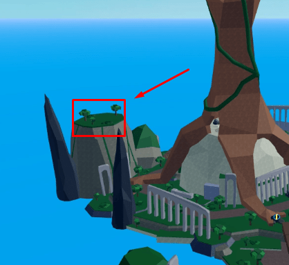 Blox Fruits Urban Great Tree location 1