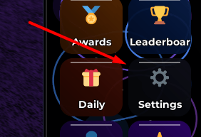 The settings button in Pay To Win RNG