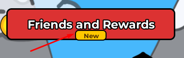 Friends and Rewards button in Chicken Rocket