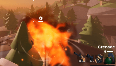 Grenade jumping demonstration in RIVALS