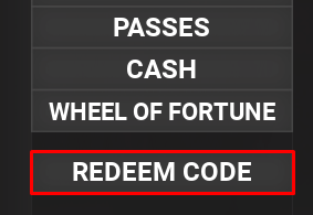 Super Villain Tycoon redeem code buttons