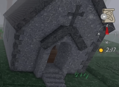 A church in 99 Nights in the Forest