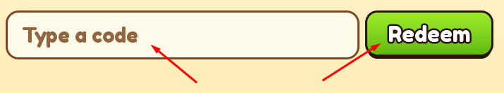 Type a code box and Redeem button to use codes in Ride a Dragon