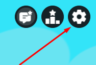 The settings icon in Four In A Row
