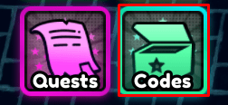Anime Power Defense codes button