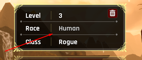 Character Customization button that leads to the code redemption interface
