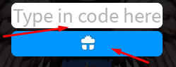Type in code here box and Gift button to redeem codes in Daycare Tycoon