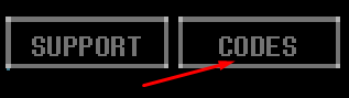 CODES button in UNDERTALE Fight!