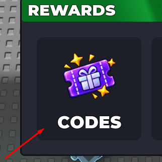 The CODES button in Sand To Rich