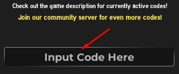 The "Input Code Here" box in Goofy Tower Defense
