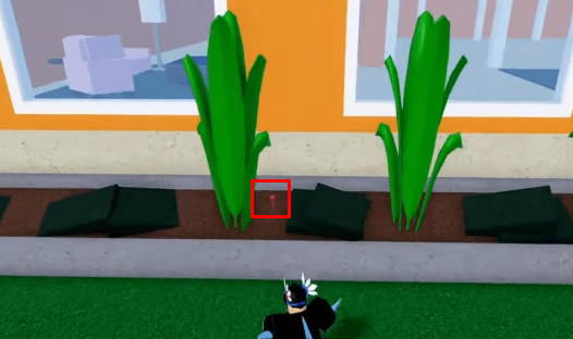 A player finding a Red Flower in Blox Fruits