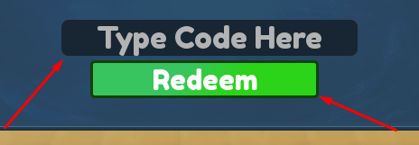 The Type Code Here box and Redeem button in Solo Hunters