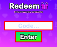 Clean It To Keep It enter codes box and enter button