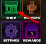 The SHOP button in Oaklands