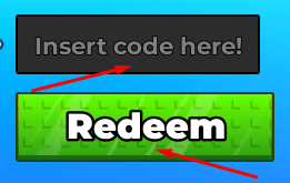 Insert code here! box and Redeem button to redeem codes in Merge Swords And Kill Zombies!