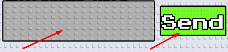 Text box and Send button to redeem codes in Dont Fall To Acid