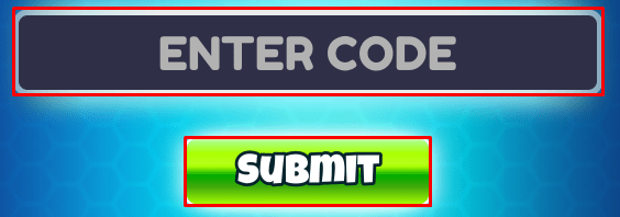 Miraculous RP enter codes box and submit button