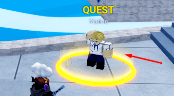 The Marine NPC in Blox Fruits