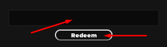 The Code redeeming interface in Kaiju Paradise