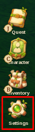 The Portal settings button
