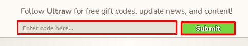 Restaurant Tycoon 3 enter codes box and submit button