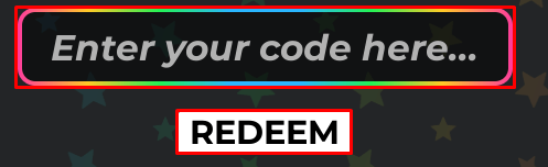 UGC Limited Codes enter codes box and redeem button