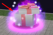 The glowing gift box in Fun City RP