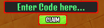 Slayer Ascension enter codes box and claim button